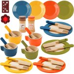 Cuisine en bois enfant, 30pcs accessoire cuisine enfant, service a thé en bois jouets, chef jeu de rôle ... Cuisine en bois enfant, 30pcs accessoire cuisine enfant, service a thé en bois jouets, chef jeu de rôle ...