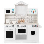 Cuisine pour enfants en bois 3 ans + cuisiniere enfants avec lumire & effet sonore machine a laver micro ...