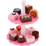 Cuisine pour enfants dessert en bois jouet de cuisine accessoires avec support a gteau pour enfants ...