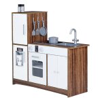 Cuisine enfant jeu en bois gar�on fille mixte avec 10 accessoires blanche palm springs teamson kids td ...