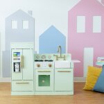Cuisine de jeu enfant dnette machine a glace menthe (2 pices) fille garon teamson kids td - 12302m ...