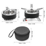 Cuisinière à gaz de camping 6800 w pliante 3 brûleurs à allumage piézo réchaud de randonnée en plein ... Cuisinière à gaz de camping 6800 w pliante 3 brûleurs à allumage piézo réchaud de randonnée en plein ...