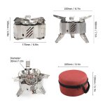 Cuisinière à gaz de camping pliante, ultralégère, coupe - vent, avec sac de rangement, four de cuisson ... Cuisinière à gaz de camping pliante, ultralégère, coupe - vent, avec sac de rangement, four de cuisson ...