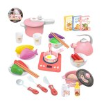Cuisinière a induction pour enfants, jeu de rôle coloré, jouet de découpe des aliments avec cuisinière, ... Cuisinière a induction pour enfants, jeu de rôle coloré, jouet de découpe des aliments avec cuisinière, ...