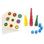 Cylindres en bois montessori, jouets educatifs avec carte, cadeau d'enseignement prcoce pour enfants ...