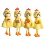 Dcorations de paques : lapin, peluches  suspendre, poulet, paques, pendentif ?uf et carotte, champignon, ...