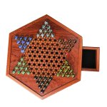 Dames chinoises avec billes, echiquier en bois fin, jeu de société pour enfants avec 60 billes de verre ... Dames chinoises avec billes, echiquier en bois fin, jeu de société pour enfants avec 60 billes de verre ...