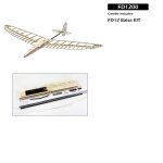 Dancing wings hobby fd12 envergure de 1200mm windrunner discus launch planeur en bois de balsa f3k dlg ...