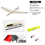Dancing wings hobby fd12 envergure de 1200mm windrunner discus launch planeur en bois de balsa f3k dlg ...