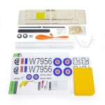 Dancing wings hobby va08 ailes en caoutchouc a propulsion 600 mm d'envergure de havilland dh. 82 tiger ...