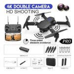Danker - drone professionnel e88 pro 4k hd, avion rc, caméra touriste, tête grand angle, télécommande, ... Danker - drone professionnel e88 pro 4k hd, avion rc, caméra touriste, tête grand angle, télécommande, ...