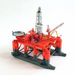 Dauphin nordique semi - submersible 1:400, plate - forme de forage d'huile, bricolage carte en papier ...
