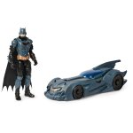 Dc comics - batmobile + figurine 30 cm - batman figurine articul�e - cr�ez vos propres combats masqu�s ...