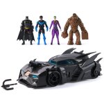 Dc comics, coffret crusader batmobile avec 4 figurines articul�es, jouets pour gar�ons et filles � partir ...