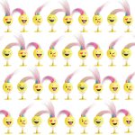 Dda - - 36 jouets pop up pour enfants, 6cm - visage souriant pour fête d'anniversaire avec cheveux multicolore ... Dda - - 36 jouets pop up pour enfants, 6cm - visage souriant pour fête d'anniversaire avec cheveux multicolore ...