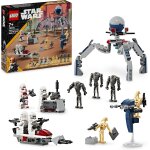 Dda - 75372 star wars pack de combat des clone troopers et drodes de combat, jouet pour enfants, avec ...