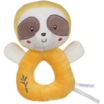 Dda - gipsy toys u2013 peluche - hochet paresseux u2013 gamme  bamboo  - 14 cm s / carte u2013 jaune ...
