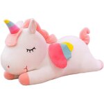 Dda - poney en peluche poupe licorne en peluche pour enfants, jouets de poupe (blanc)