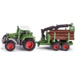 Dda - siku 1645 u2013 tracteur avec remorque forestire, mtal / plastique, vert, 6 troncs d`arbres inclus ...