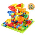 Dcennie s de construction coulissants en entonnoir pour enfants, bricolage cratif, assemblage de briques, ...