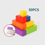Décennie s de construction empilables en bois montessori pour bébé, jouets de nuit, cubes colorés, jeu ... Décennie s de construction empilables en bois montessori pour bébé, jouets de nuit, cubes colorés, jeu ...