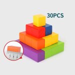 Décennie s de construction empilables en bois montessori pour bébé, jouets de nuit, cubes colorés, jeu ... Décennie s de construction empilables en bois montessori pour bébé, jouets de nuit, cubes colorés, jeu ...