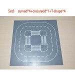 Dcennie s de construction en t compatibles, plaque de base carre de la ville, route, rue, droite, carrefour, ...