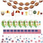 Déco xxl super bowl football américain nfl set de plus de 100 pièces, ballons, guirlande, confettis Déco xxl super bowl football américain nfl set de plus de 100 pièces, ballons, guirlande, confettis