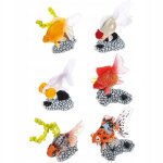 Dcoratif poisson modele aquarium plante enfant 6 pcs