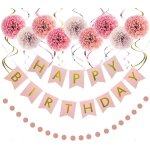 Décorations d'anniversaire, décorations d'anniversaire tricolores pour femmes, bannières d'anniversaire, ... Décorations d'anniversaire, décorations d'anniversaire tricolores pour femmes, bannières d'anniversaire, ...