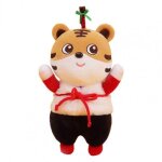 D�coration de bureau anti - fente en coton pp, fabrication soign�e, poup�e tigre du zodiaque chinois ...