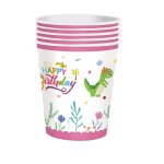 Décorations de fête d'anniversaire de dinosaure rose pour filles, assiette de poulet britannique, nappe ... Décorations de fête d'anniversaire de dinosaure rose pour filles, assiette de poulet britannique, nappe ...