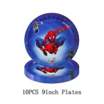 Decoration de fete d'anniversaire spiderman pour garcons, theme spiderman, vaisselle, tasse, assiette, ...