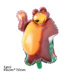 Dcorations de fte d'anniversaire a thme fille et ours, fournitures de fte de dessin, ballons, ensembles ...