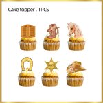 Dcoration de fte cheval en papier, vaisselle anglaise, assiettes cheval, serviette standard, ballon ...