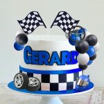 Décorations de fête pour moto de cross bleue décoration de gâteau pour moto de cross décor d'anniversaire ... Décorations de fête pour moto de cross bleue décoration de gâteau pour moto de cross décor d'anniversaire ...