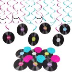 Decoration fete de la musique note musicale papier nursery deco suspendu pour concert, mariage, barre, ...