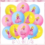 Dcoration de fte princesse pche pour enfants, carte d'invitation, dcor de gteau, ballon, gobelets ...