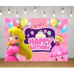 Dcoration de fte princesse pche pour enfants, carte d'invitation, dcor de gteau, ballon, gobelets ...