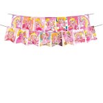 Dcoration de fte princesse pche pour enfants, carte d'invitation, dcor de gteau, ballon, gobelets ...