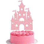 Décoration de gâteau d'anniversaire château a paillettes sur le thème du château de princesse, pics de ... Décoration de gâteau d'anniversaire château a paillettes sur le thème du château de princesse, pics de ...