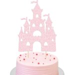 Décoration de gâteau d'anniversaire château a paillettes sur le thème du château de princesse, pics de ... Décoration de gâteau d'anniversaire château a paillettes sur le thème du château de princesse, pics de ...