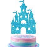 Décoration de gâteau d'anniversaire château a paillettes sur le thème du château de princesse, pics de ... Décoration de gâteau d'anniversaire château a paillettes sur le thème du château de princesse, pics de ...
