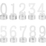 Dcoration d'intrieur - lot de 10 bougies numriques - veilleuse vacillante - bougies d'anniversaire ...