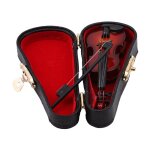 Dcoration de la maison mini violon maison de poupe miniature instrument de musique en bois modle dcor ...