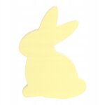 Décorations de pâques en forme de lapin, figurine pour bureau dans le salon, jaune clair Décorations de pâques en forme de lapin, figurine pour bureau dans le salon, jaune clair