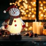 Dcoration de poupe bonhomme de neige de nol bonhommes de neige en peluche dcoration de nol
