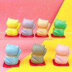 D�coration de statue de chat, chaton, figurine de biblioth�que, ornement feng shui