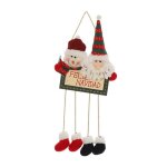 Dcoration suspendue de porte, pre nol, bonhomme de neige, elk, pendentif pour fentre murale, cadeaux ...