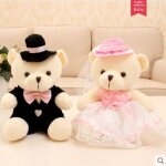 Dcoration de tte d'ours de voiture de mariage pour couples barbie de mariage avec ours en peluche rose ...